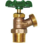 Picture of Webstone 11703W 3/4 Inch MIPS, Boiler Drain Valve, Angle Pattern, 200 psi WOG, 180 deg F, Brass Body, PTFE Stem Packing, 2-1/8 Inch W x 3-9/16 Inch H