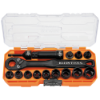 Picture of 65400 Klein KNECT™ 3/8" Drive Impact-Rated Pass Through Socket Set, 15 pc.